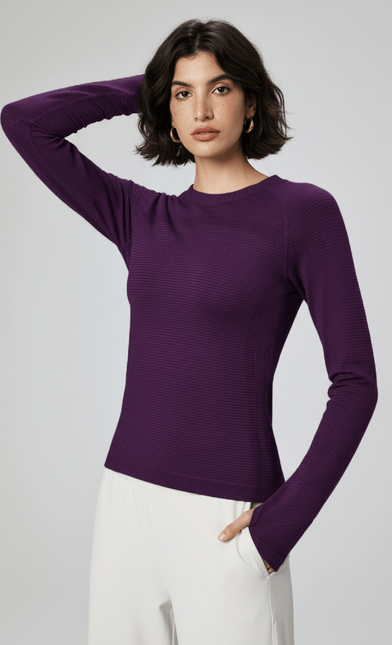 WOO YOGA Tops & Tees Nora CozyFit Long Sleeve with Thumbhole 