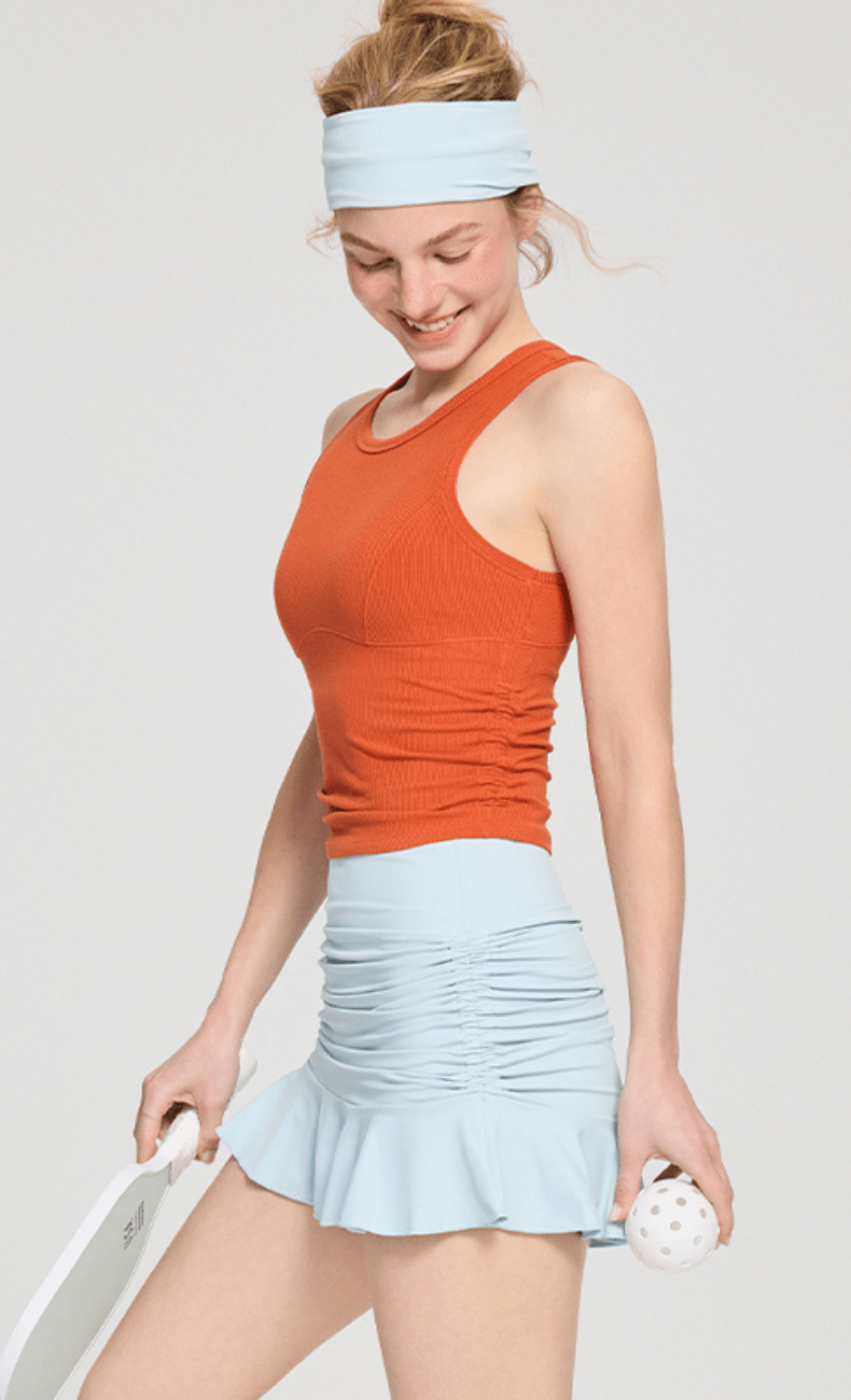 WOO YOGA Sports Bras Ceci Ribbed Built-in Bra Tank Top 