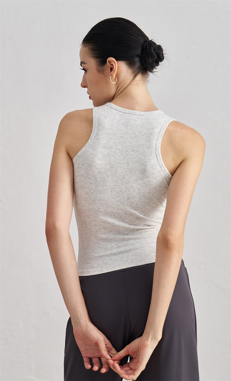 WOO YOGA Tops & Tees Victoria Ribbed Slim Tank Top 