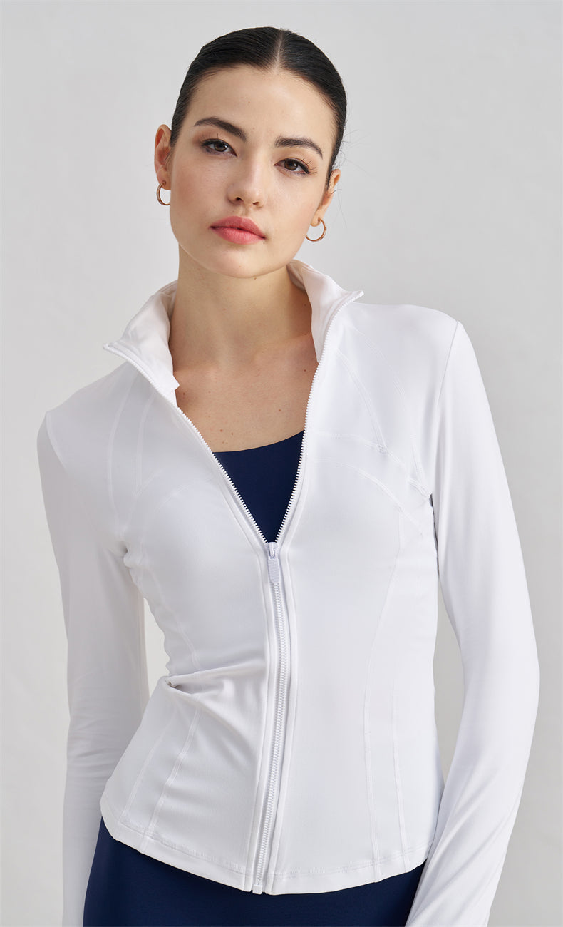 WOO YOGA Jackets Nova High Collar Thermal Compression Jacket 