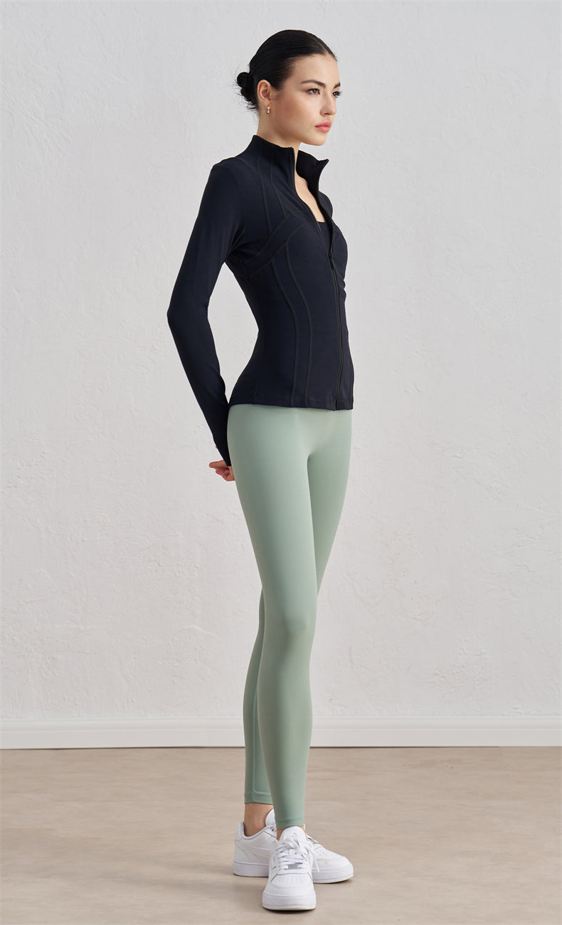 WOO YOGA Jackets Nova High Collar Thermal Compression Jacket 