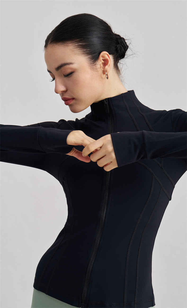 WOO YOGA Jackets Nova High Collar Thermal Compression Jacket 