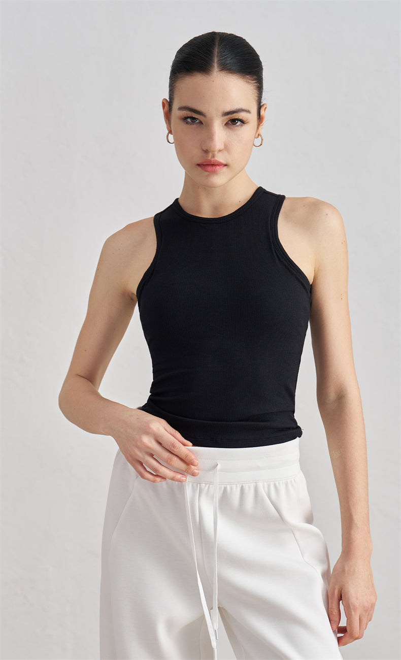 WOO YOGA Tops & Tees Victoria Ribbed Slim Tank Top 