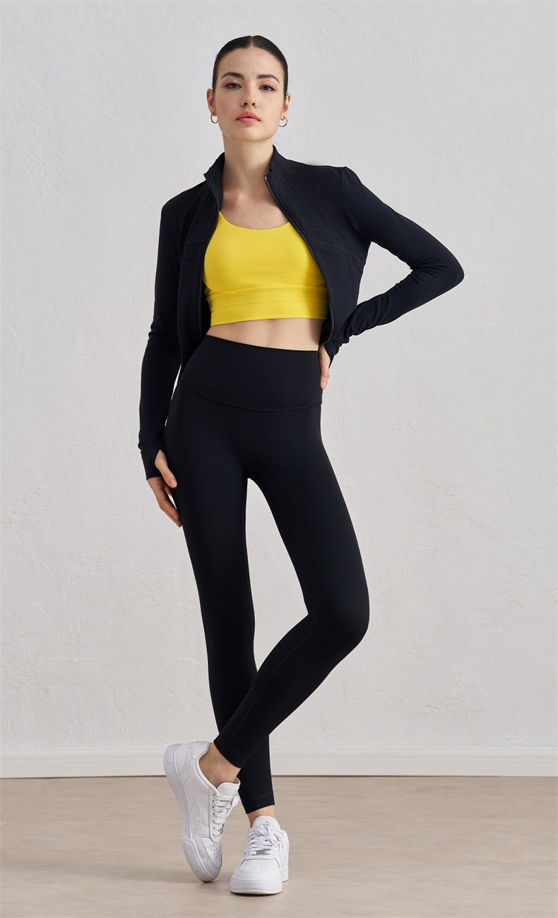 WOO YOGA Jackets Nova High Collar Thermal Compression Jacket 