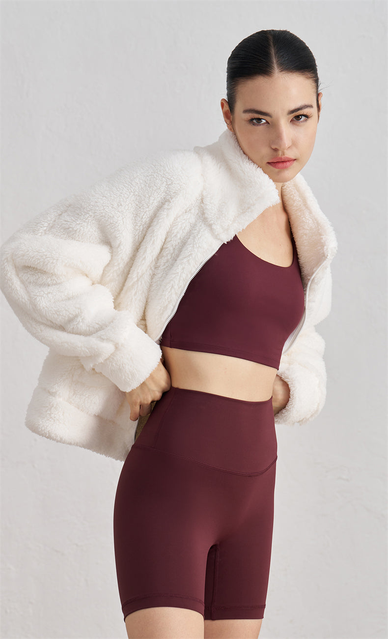 WOO YOGA Jackets Kaia Ultra Lightweight Fleece Jacket 