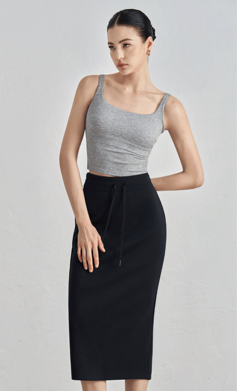 WOO YOGA Skirts Ophelia Athletic Midi Skirt 