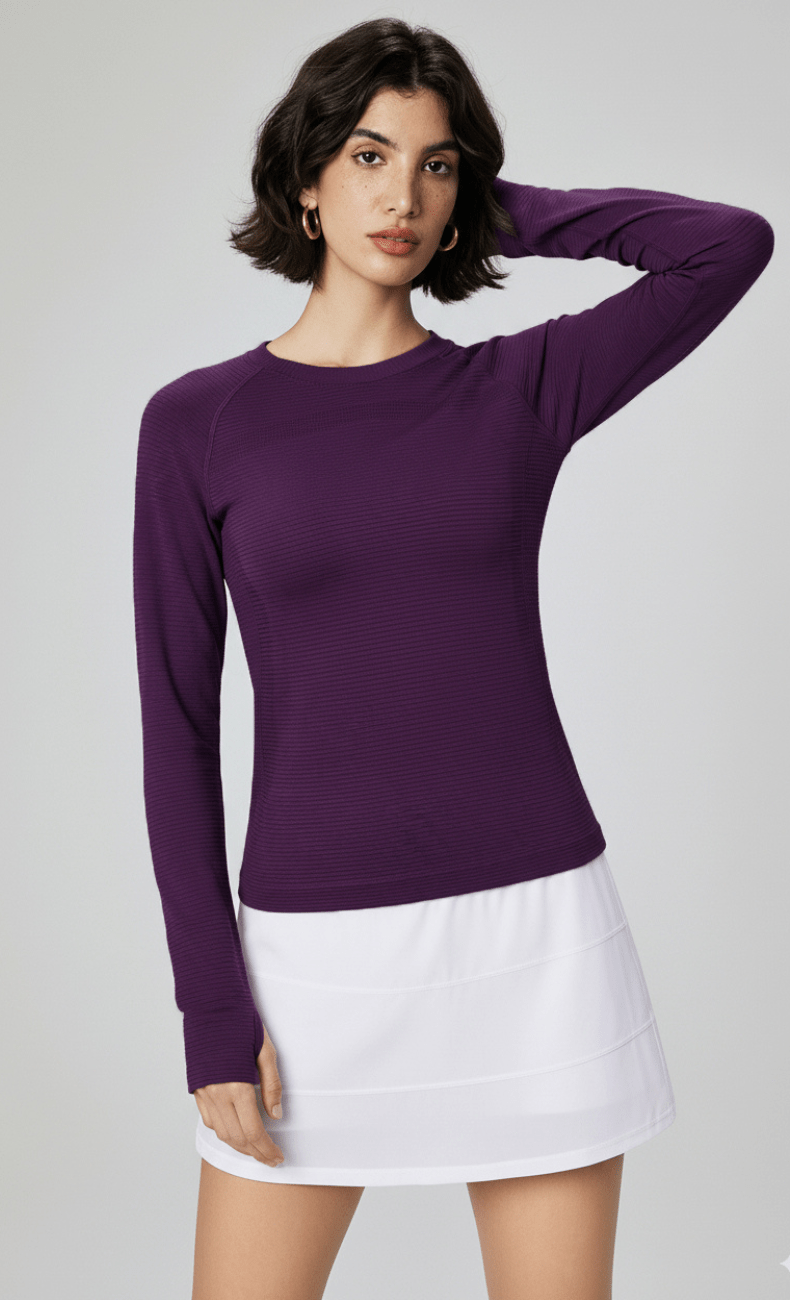 WOO YOGA Tops & Tees Nora CozyFit Long Sleeve with Thumbhole 
