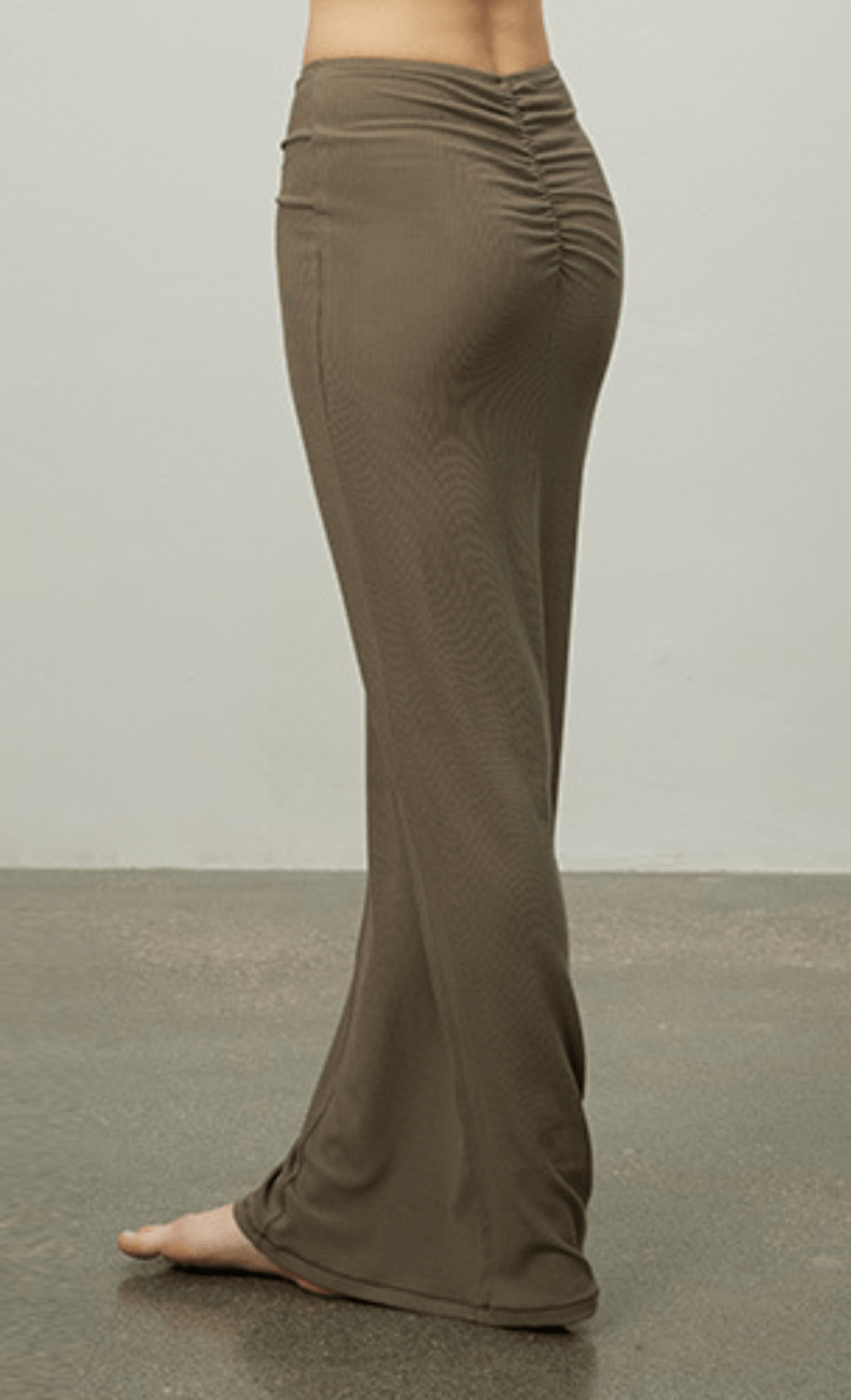 WOO YOGA Dress Evelyn Ribbed Mermaid Dress 