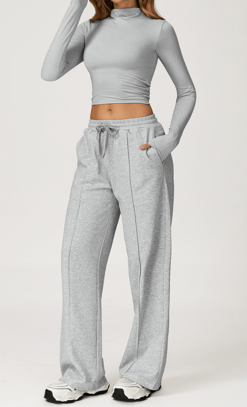 WOO YOGA Pants Victoria Organic Cotton Straight Leg Yoga Pant 