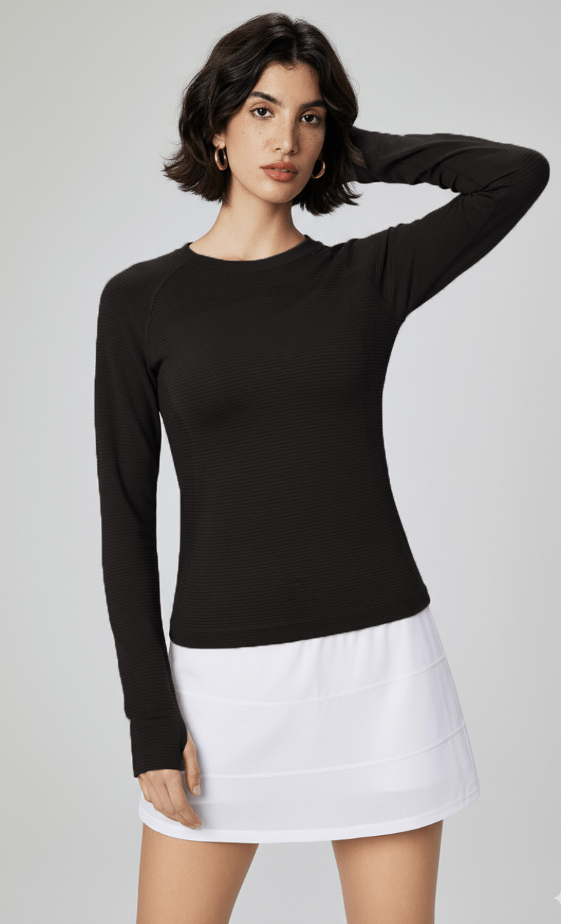 WOO YOGA Tops & Tees Nora CozyFit Long Sleeve with Thumbhole 