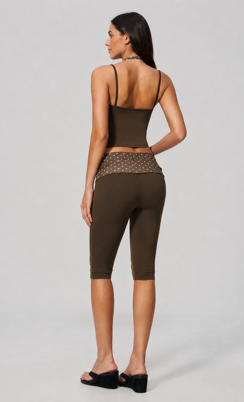 Audrey Polka Dot Activewear Set