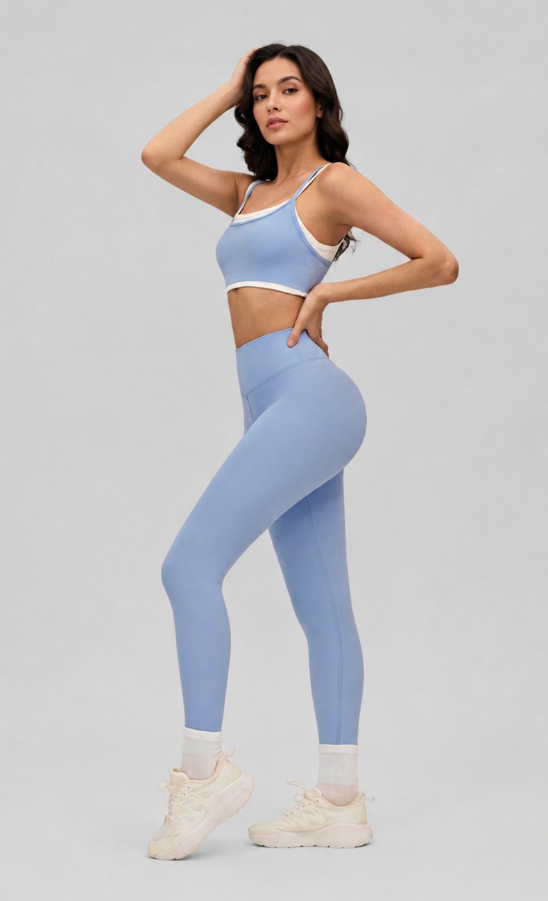 Elle Contrast Trim Workout Set