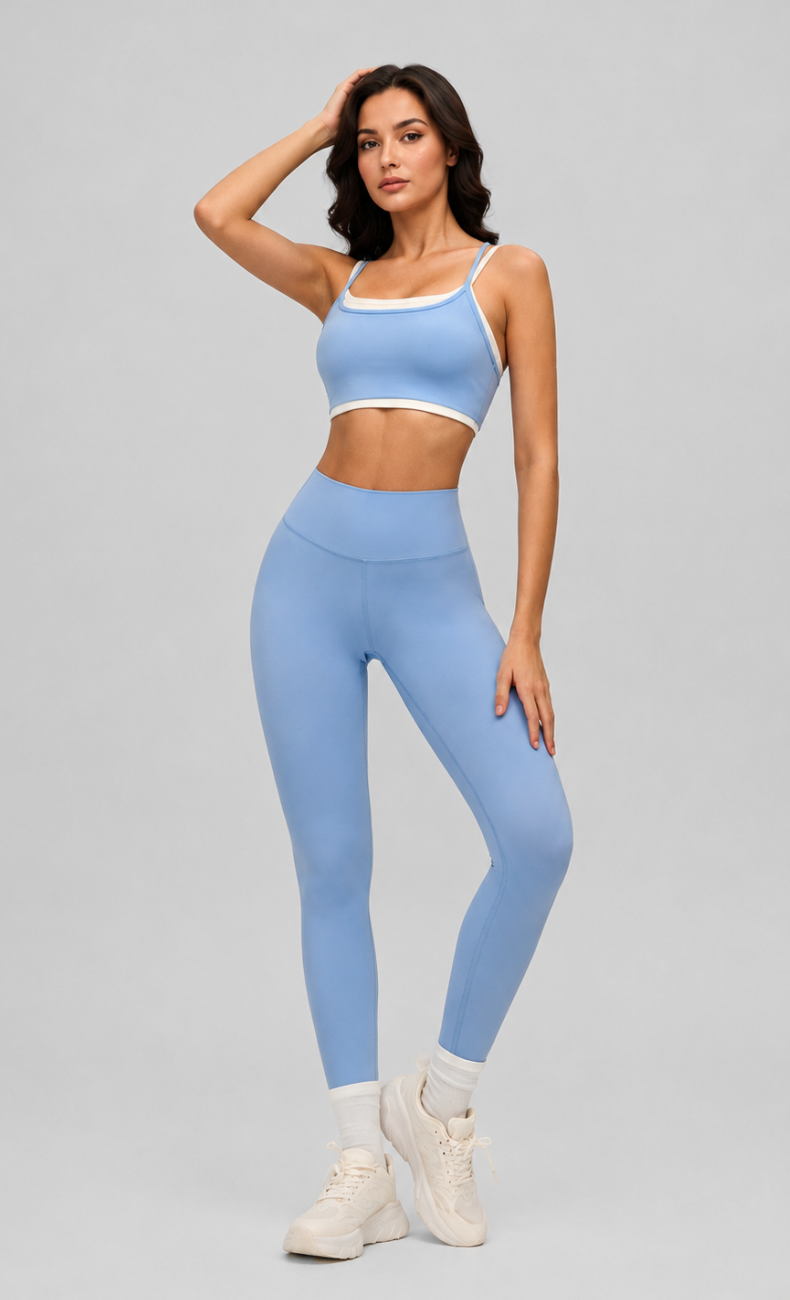 Elle Contrast Trim Workout Set