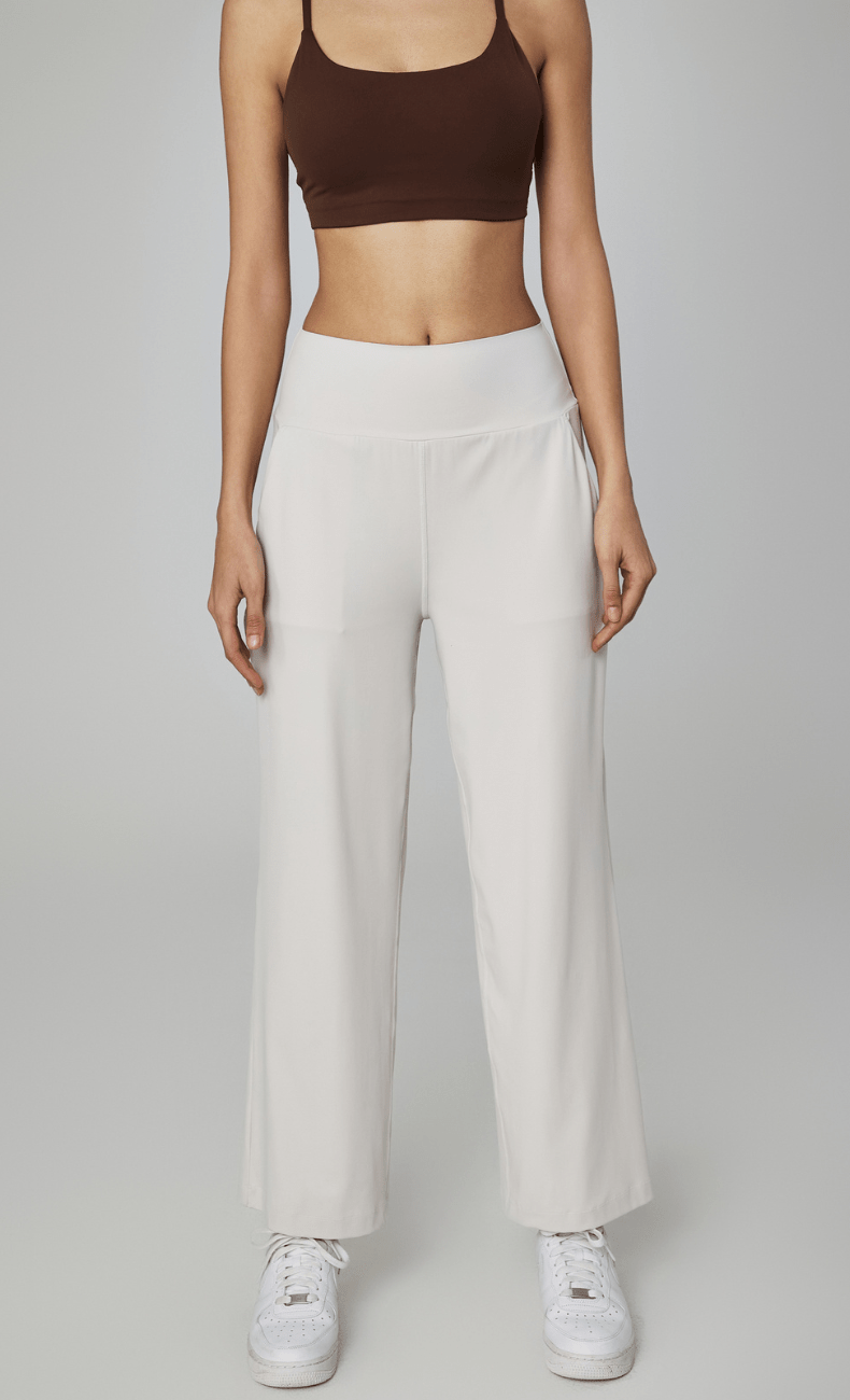 WOO YOGA Pants Ivanka High-Waist Straight Leg Pant 