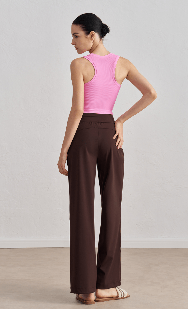 WOO YOGA Sports Bras Danielle Ribbed Tank Top 