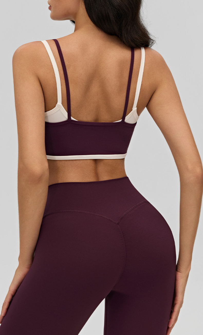 Elle Contrast Trim Workout Set