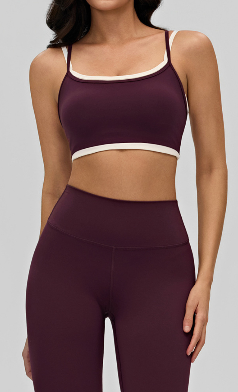Elle Contrast Trim Workout Set