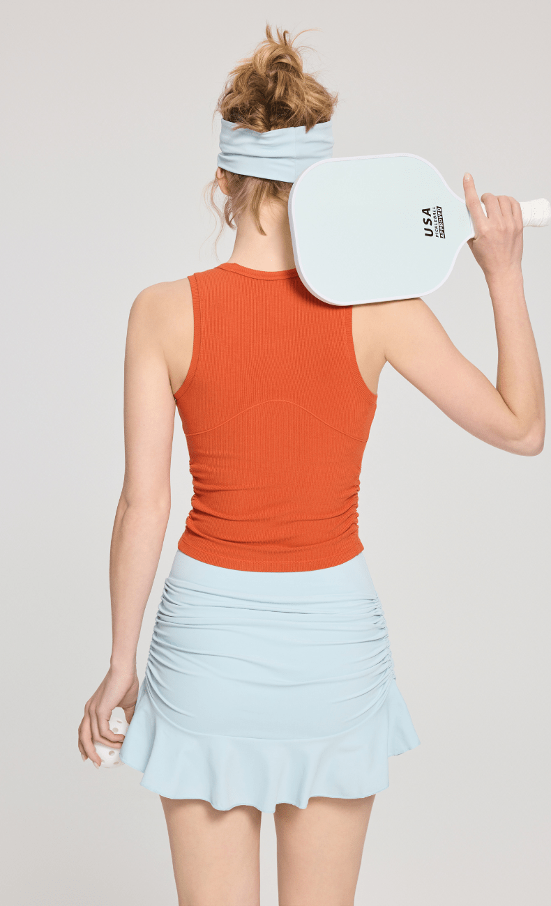 WOO YOGA Sports Bras Ceci Ribbed Built-in Bra Tank Top 