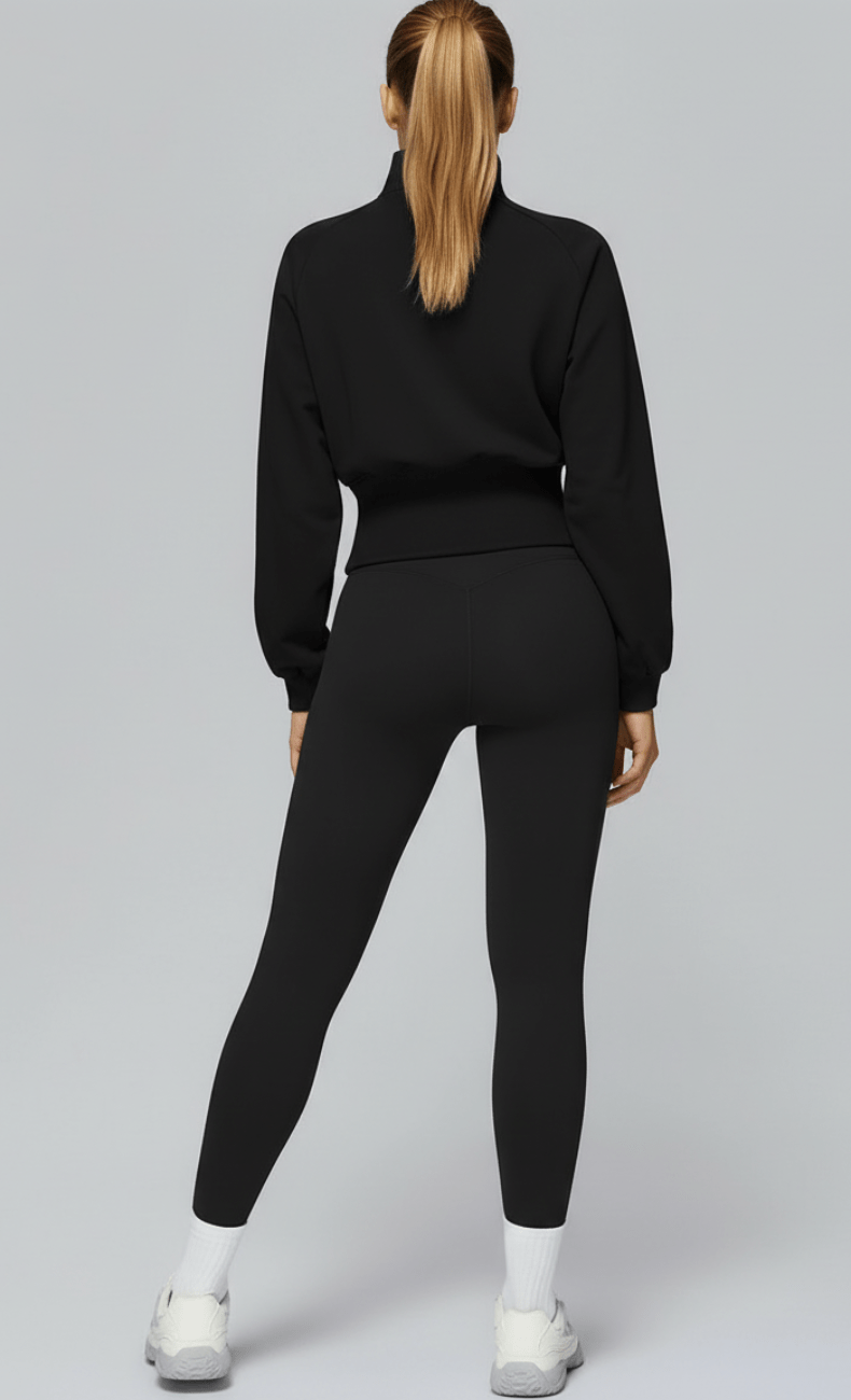 WOO YOGA Jackets Mila Cotton Zip-Up Jacket 