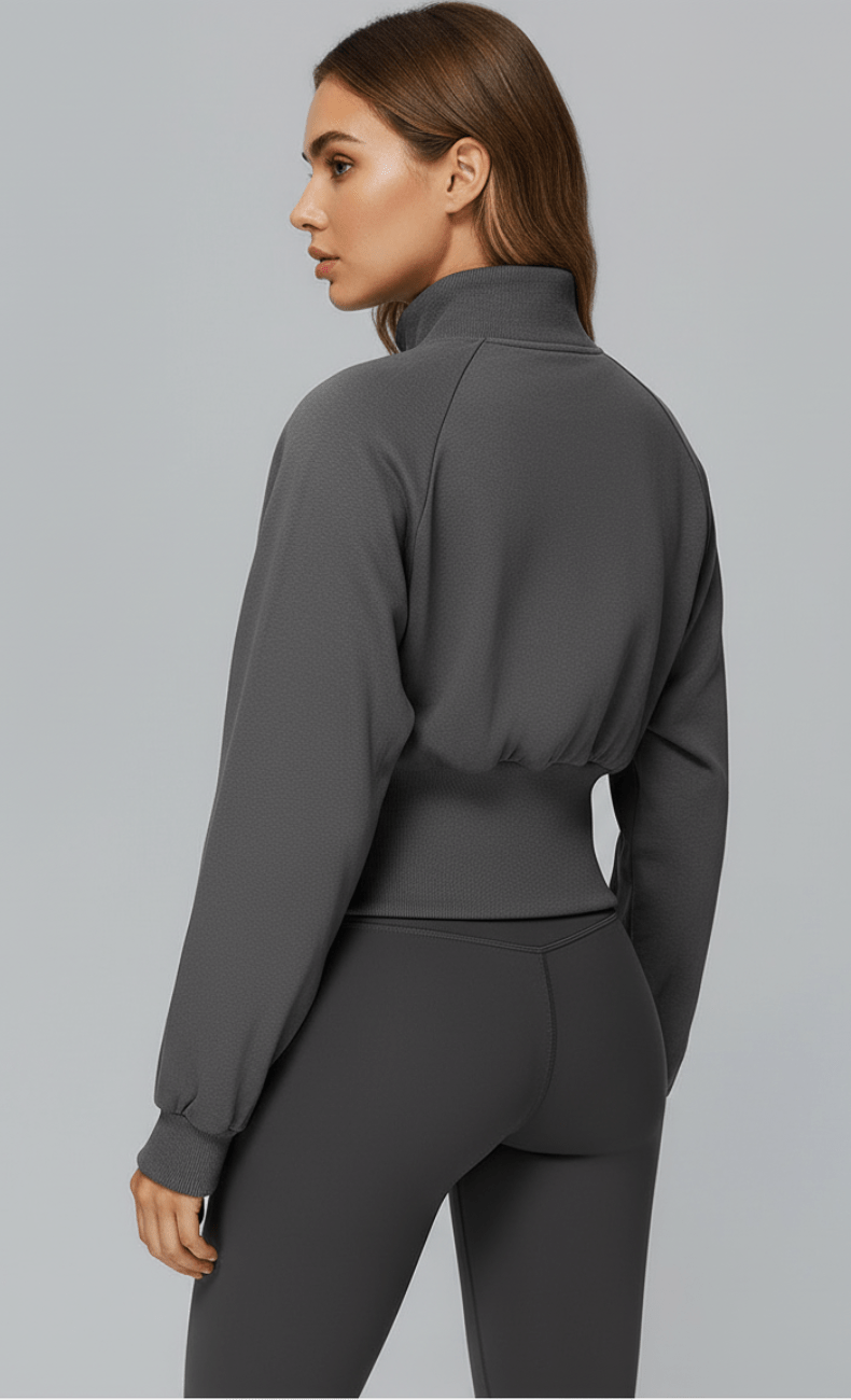 WOO YOGA Jackets Mila Cotton Zip-Up Jacket 