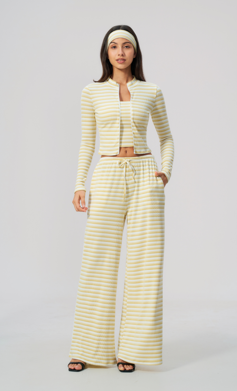Alix Striped 3-Piece Lounge Set