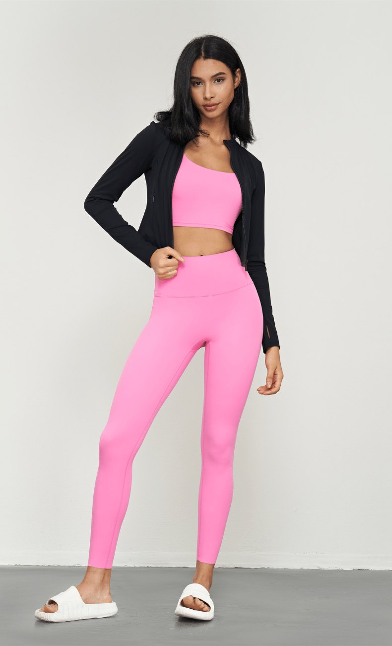 WOO YOGA Jackets Seraphina Corset Full Zip Jacket 