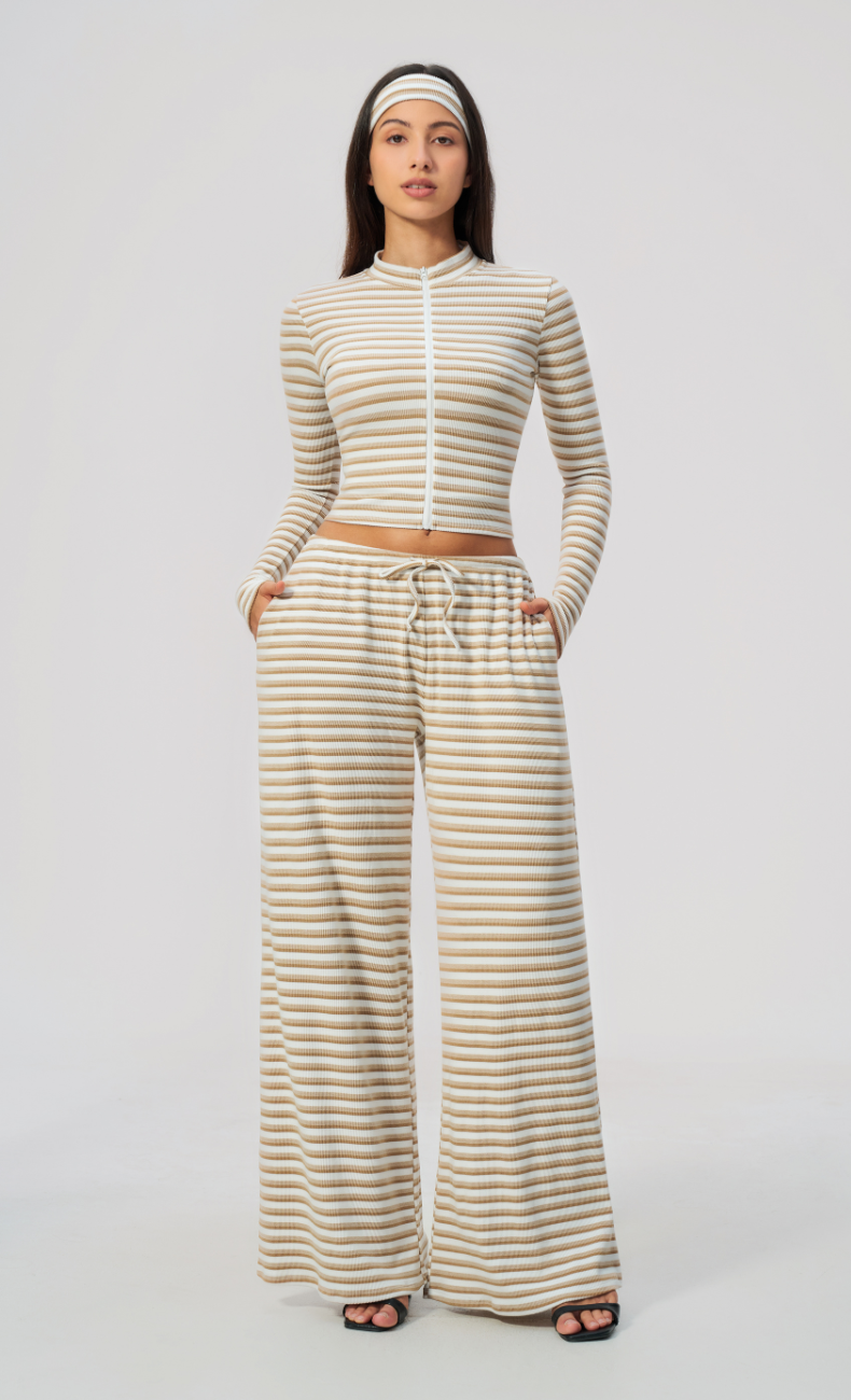 Alix Striped 3-Piece Lounge Set