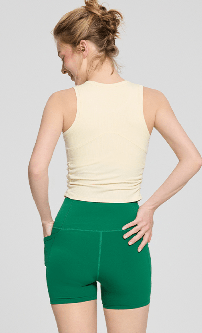 WOO YOGA Sports Bras Ceci Ribbed Built-in Bra Tank Top 